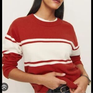 Reformation Fields Cashmere Blend Oversized Crew Sweater
